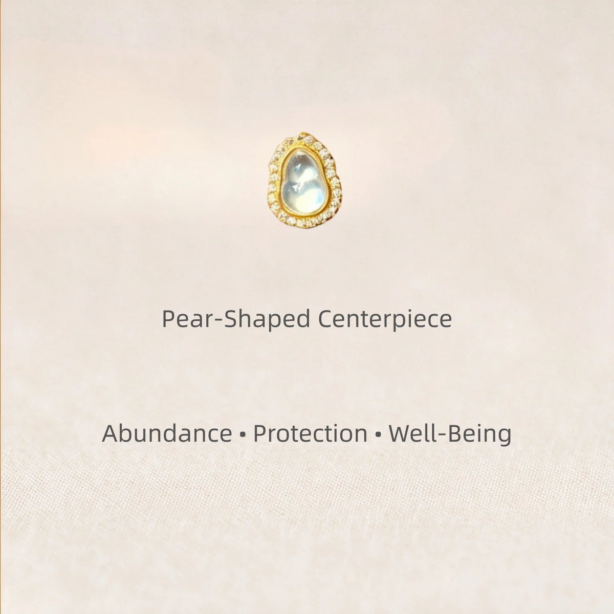 Properties of pear-shaped centerpiece.